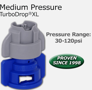 Medium Pressure TurboDrop®XL - Pressure Range: 30-120psi